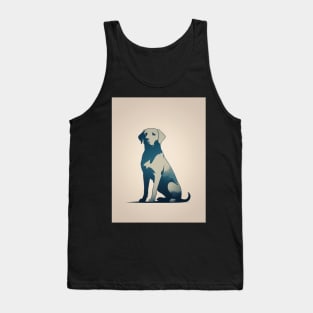 Labrador Retriever Dog 2 - Japanese Old Vintage Tank Top